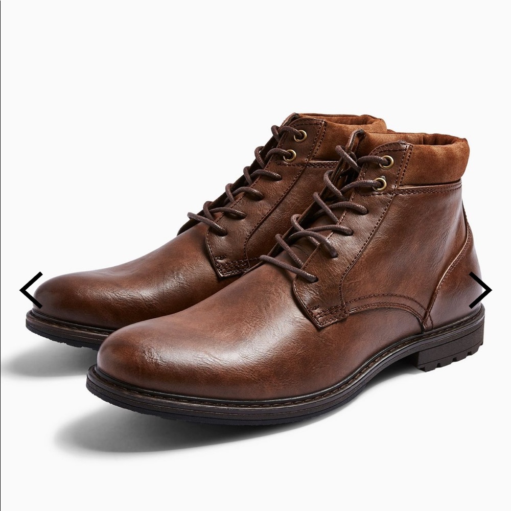 Tan Brown Topman Brand Boots
